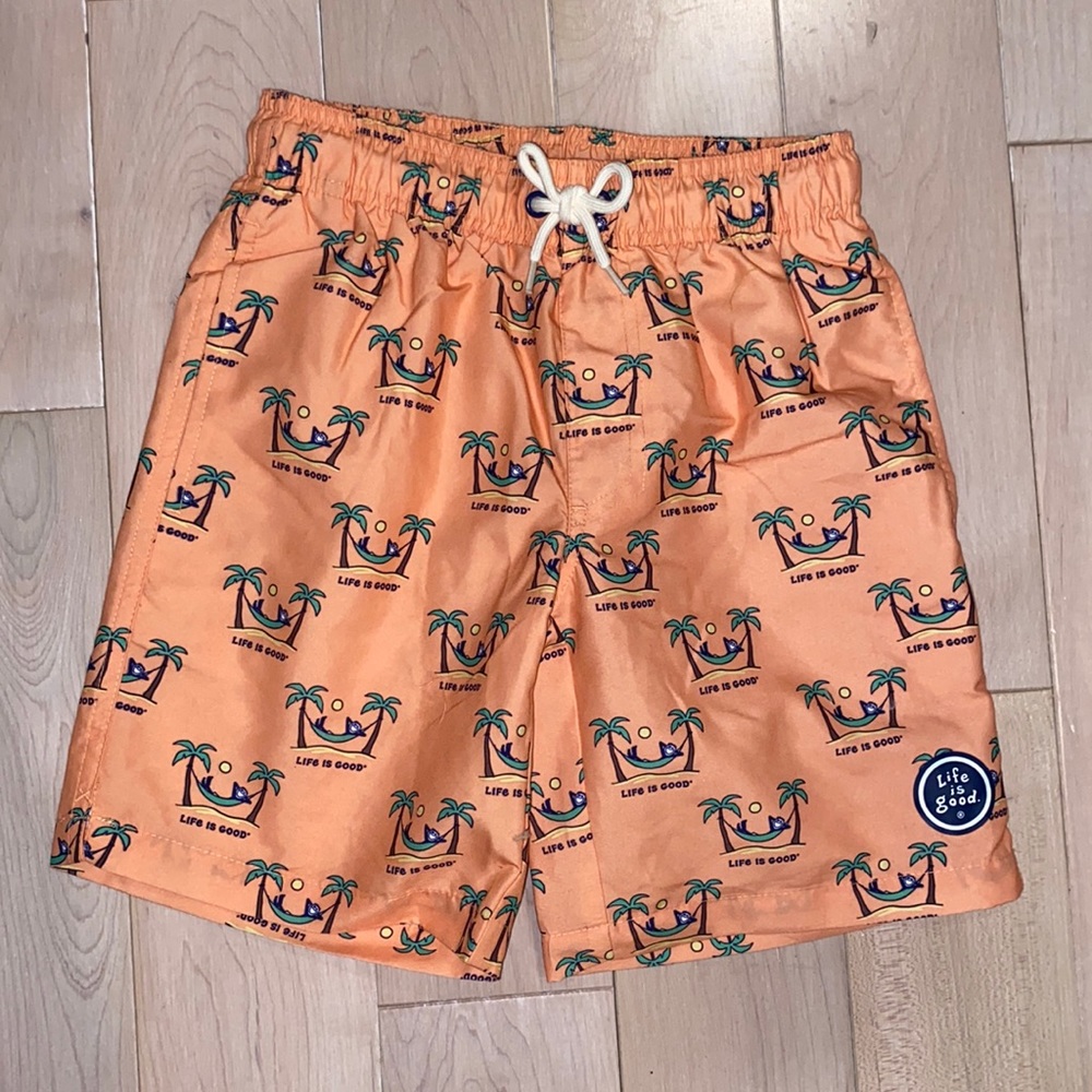 Life is good boys swimming shorts 6